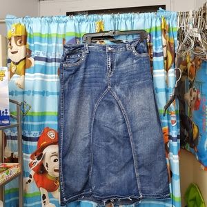 Cato Womens Long Denim Skirt 16w
